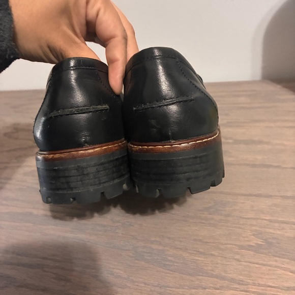 Madewell Women's 8 The Corinne Lugsole Loafers Black Classic Timeless Career - Picture 8 of 13